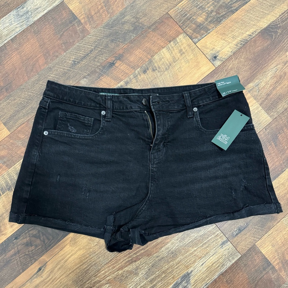 BNWT Wild Fable High-Rise Curvy Rolled Cuff Jean Shorts